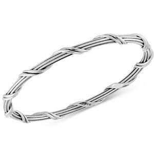 Designer Peter Thomas Roth Bangle Bracelet Sterling Silver Stylish Handmade 925